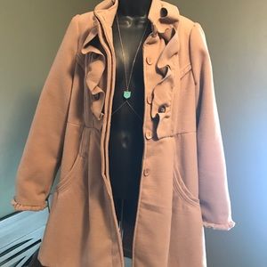 Jolt tan peacoat gently used